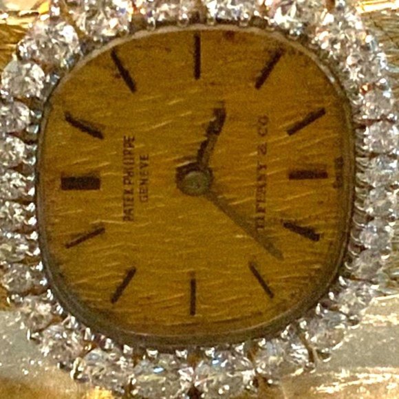 Patek Philippe Tiffany & Co.18K Diamond Bracelet Ladies Watch $34,000 - Picture 2 of 15